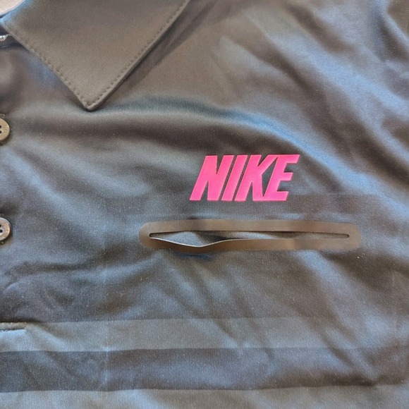 Nike Golf Sport Shirt, Mens Dri-Fit Polo XL Striped A2 - Picture 4 of 13